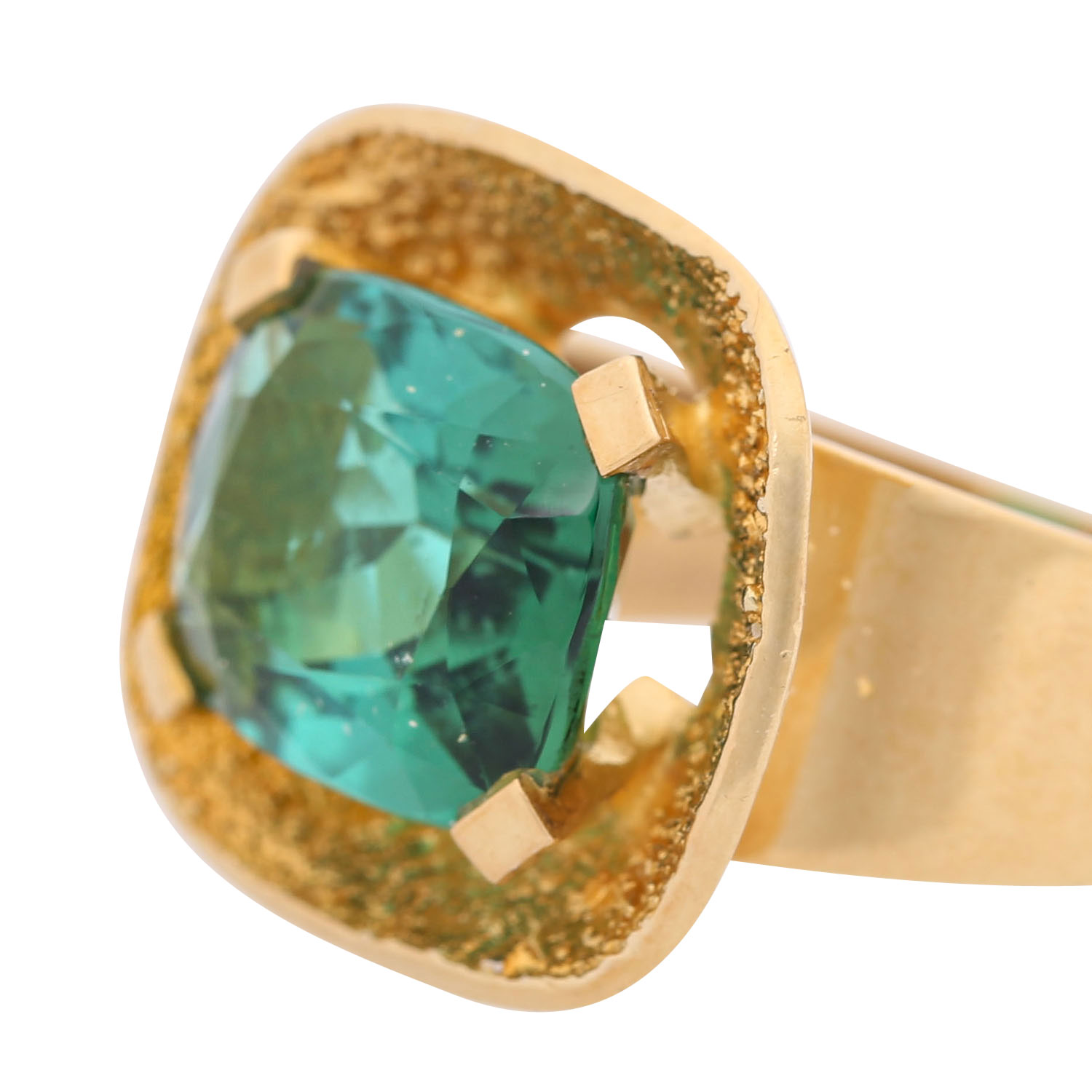 Ring mit feinem Turmalin ca. 4,5 ct, schöne mintgrüne Farbe, - Image 4 of 4