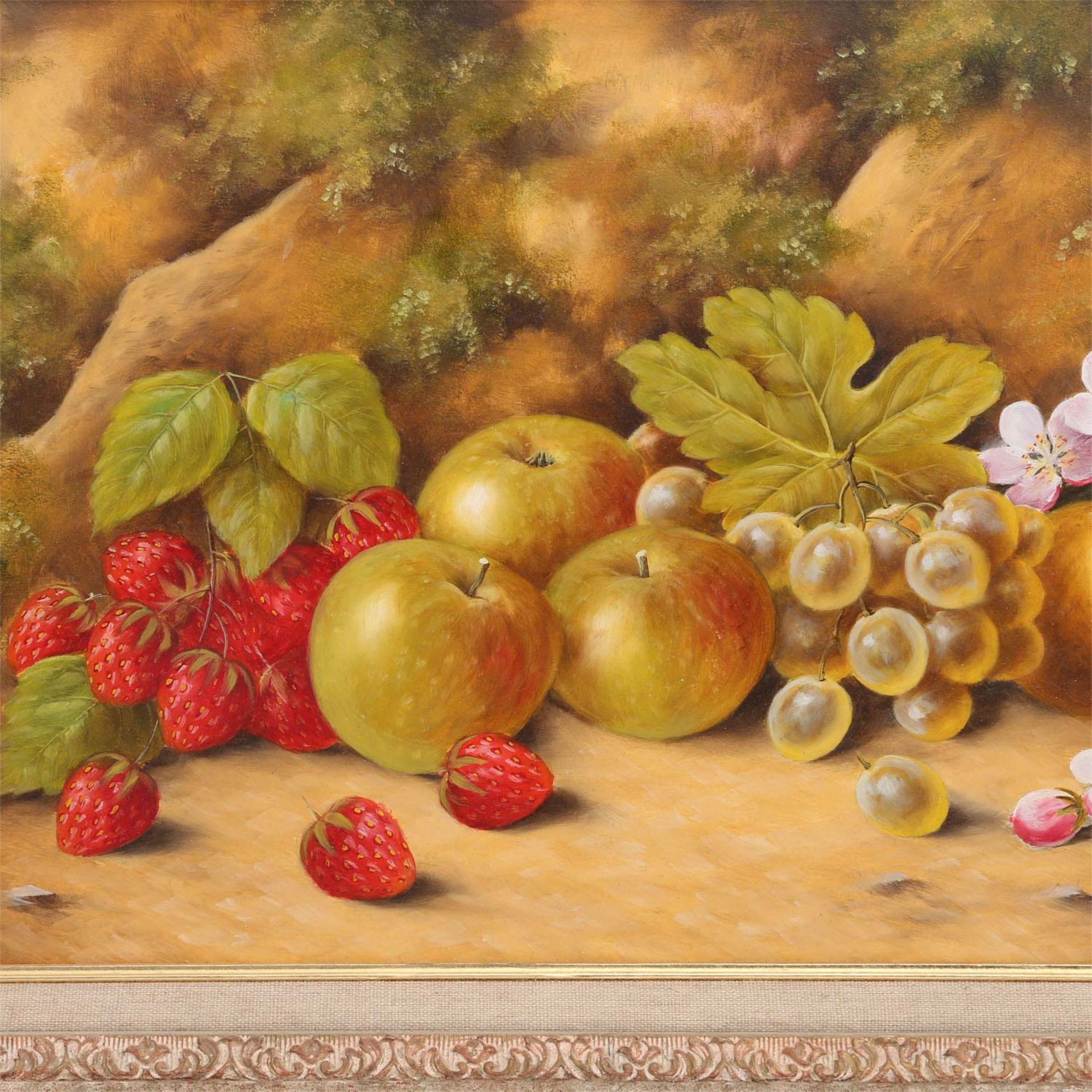 SMITH, JOHN F. (1934) 'Früchtestillleben mit Birne, Äpfeln, Trauben und Erdbeeren'. - Bild 4 aus 5