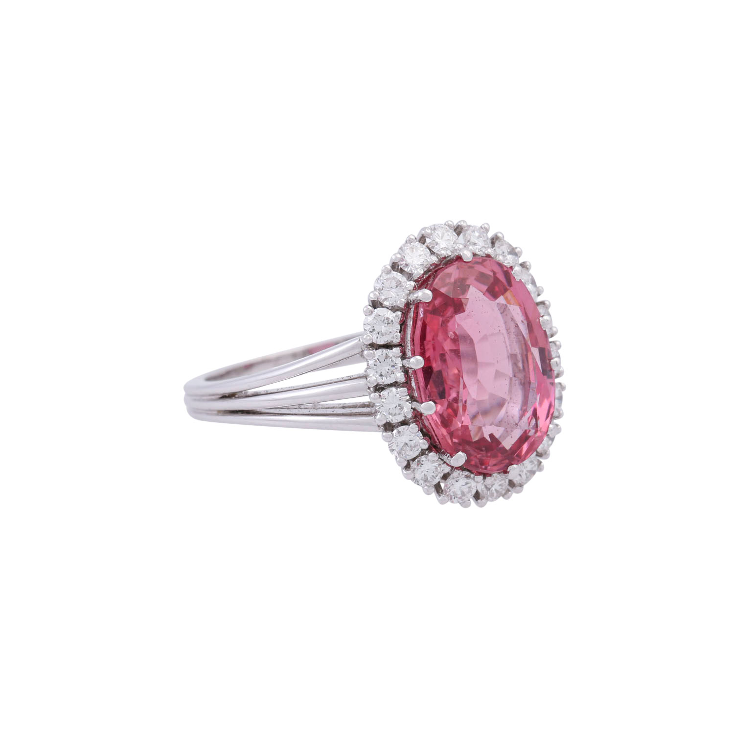 Ring mit pinkfarbenem Spinell ca. 4 ct