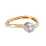 Ring mit Brillant 0,28 ct