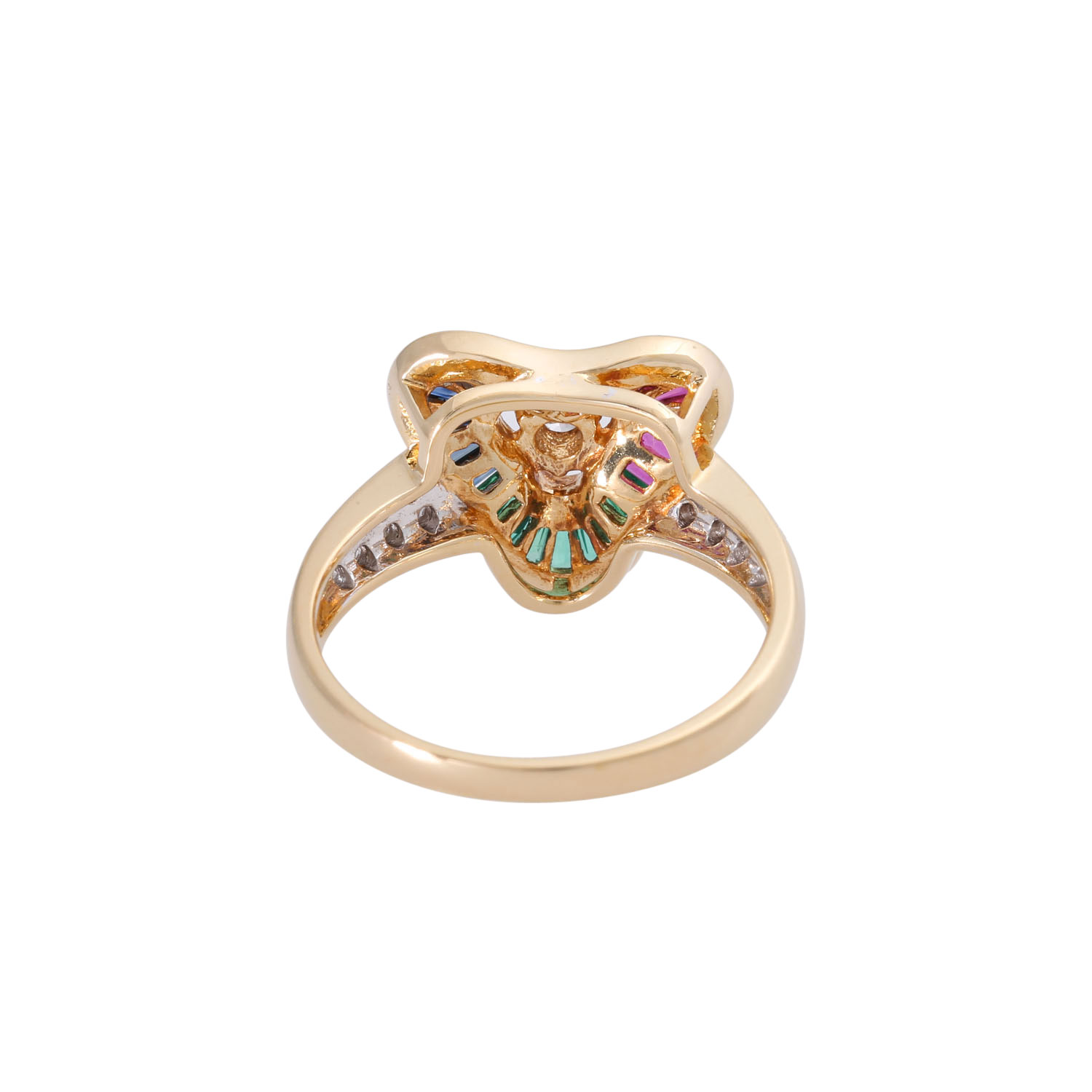 Ring mit Farbsteinen und Diamanten - Image 4 of 5