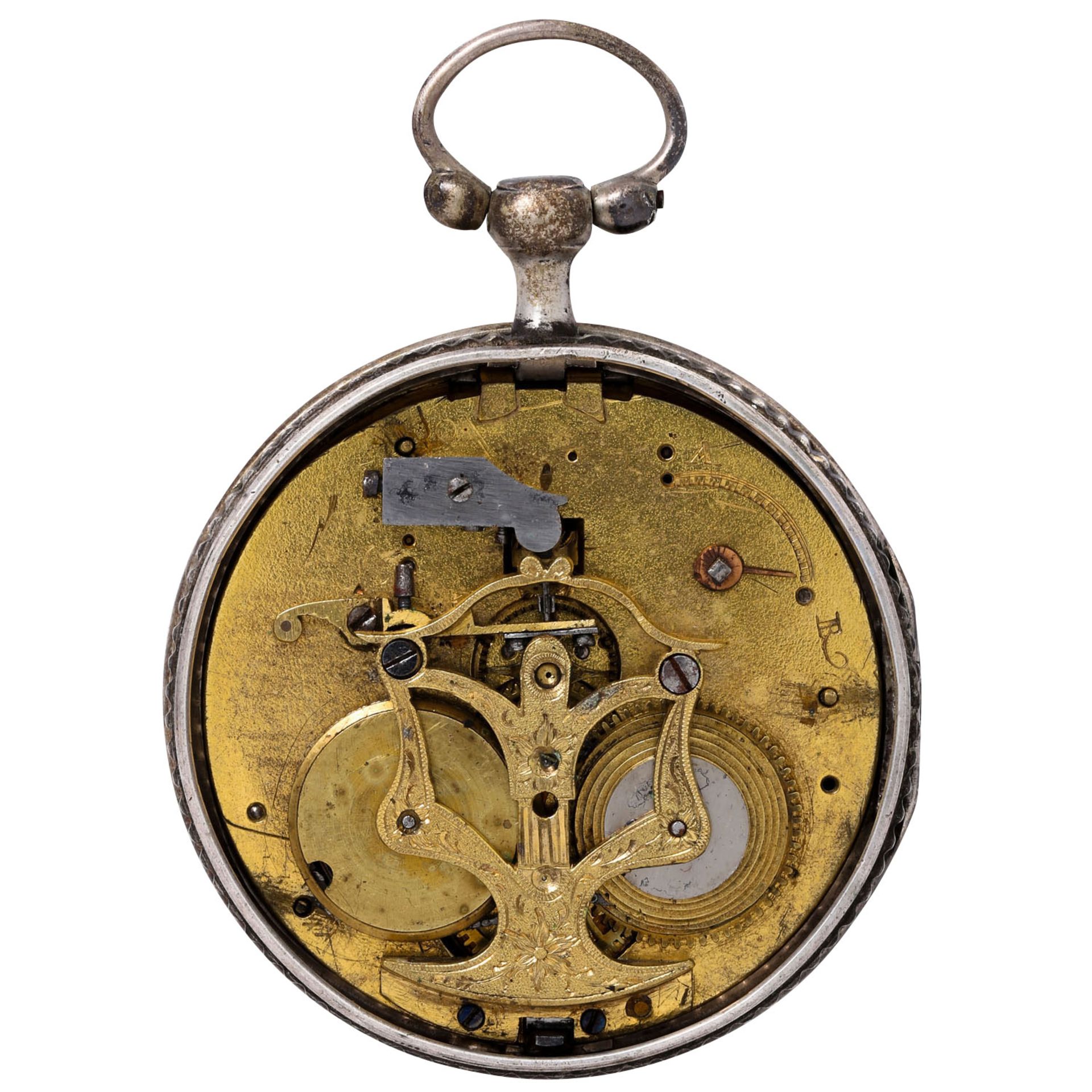 ANTIKE TASCHENUHR um ca. 1800 mit Emaillemalerei - Image 3 of 9