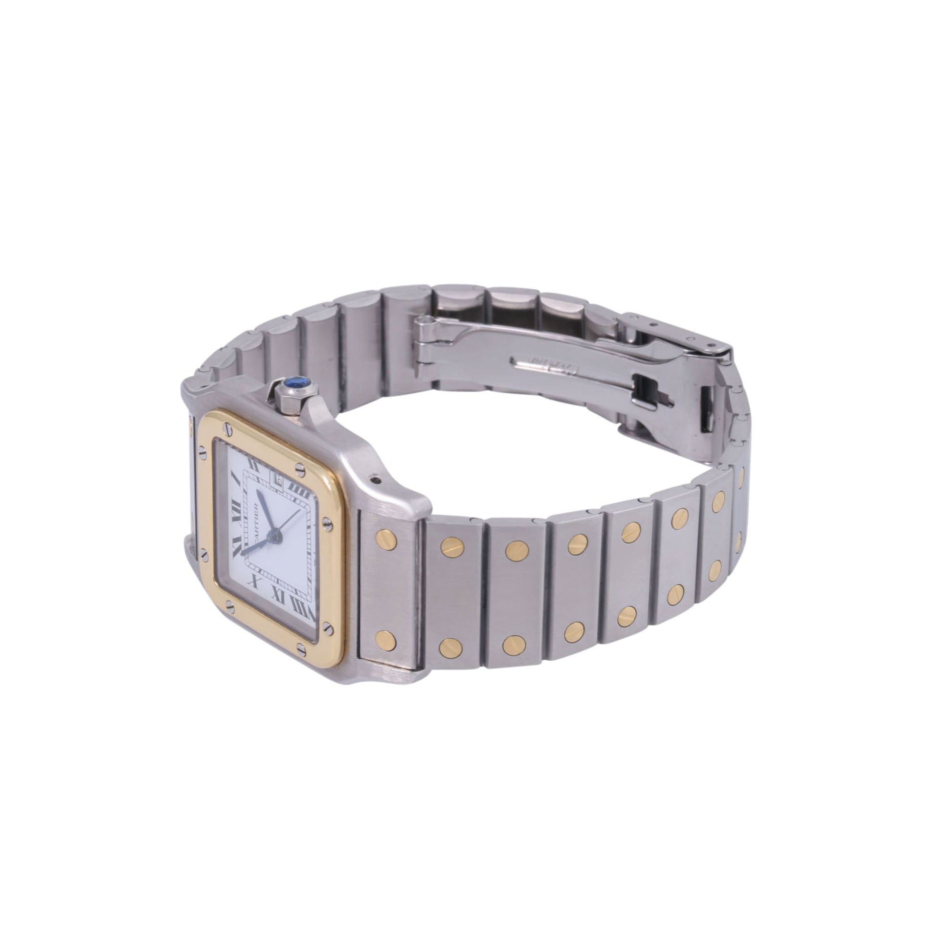 CARTIER Santos Galbée Ref. 2961 Herrenarmbanduhr von 1989 - Image 6 of 7