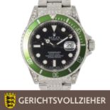 ROLEX Submariner "Kermit" Ref. 16610T Herrennarmbanduhr von 2004/2005.