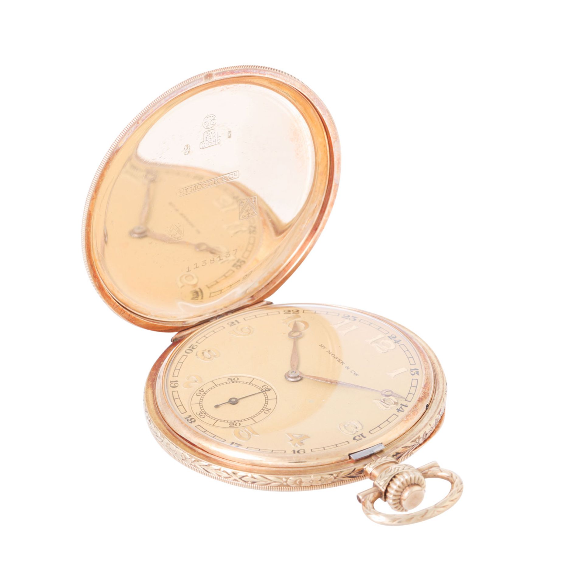 HENRY MOSER & CIE Savonette Taschenuhr. - Image 6 of 9