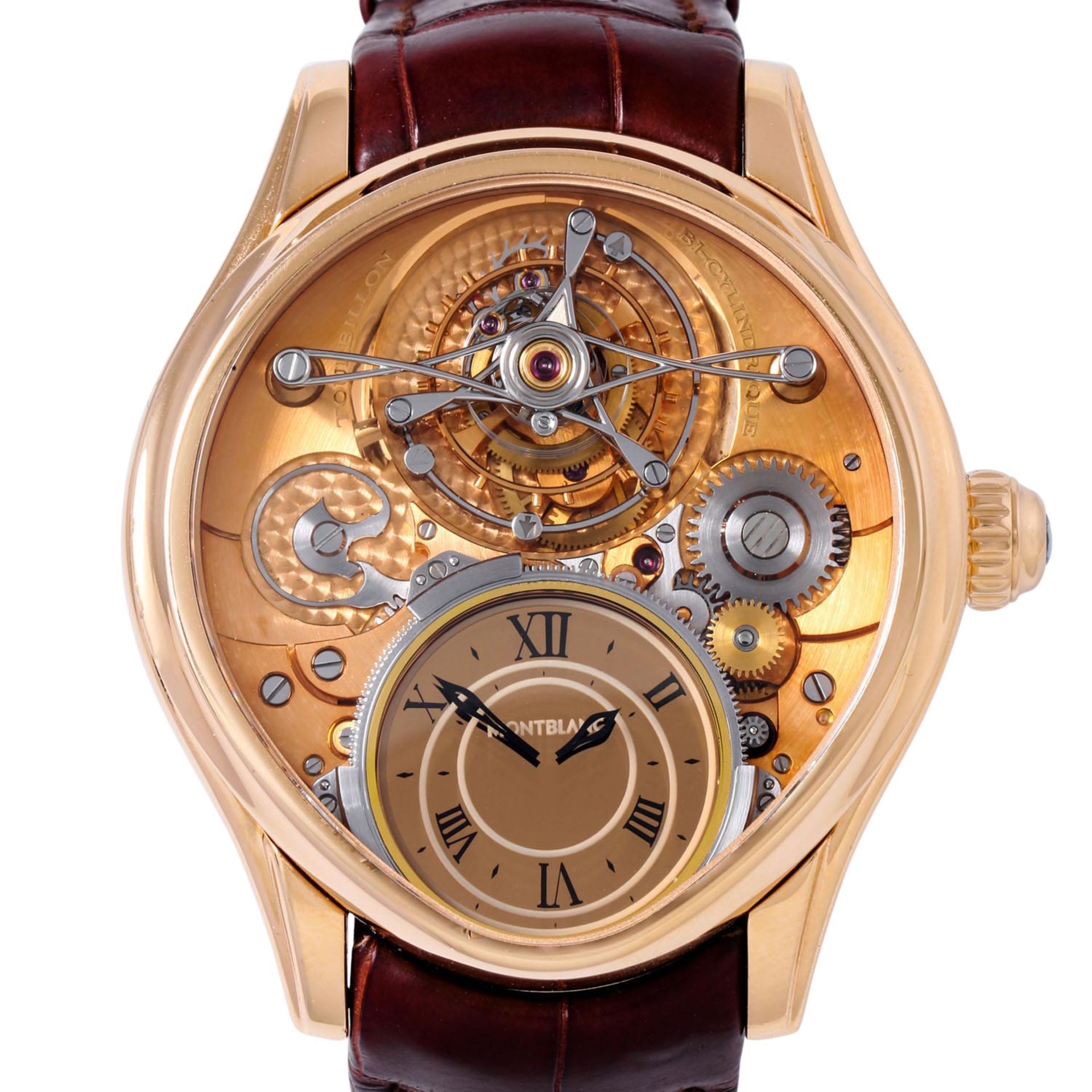 MONTBLANC Collection Villeret 1858 "Grand Tourbillon Heures Mysterieuses", Ref. 103843. Sehr seltene