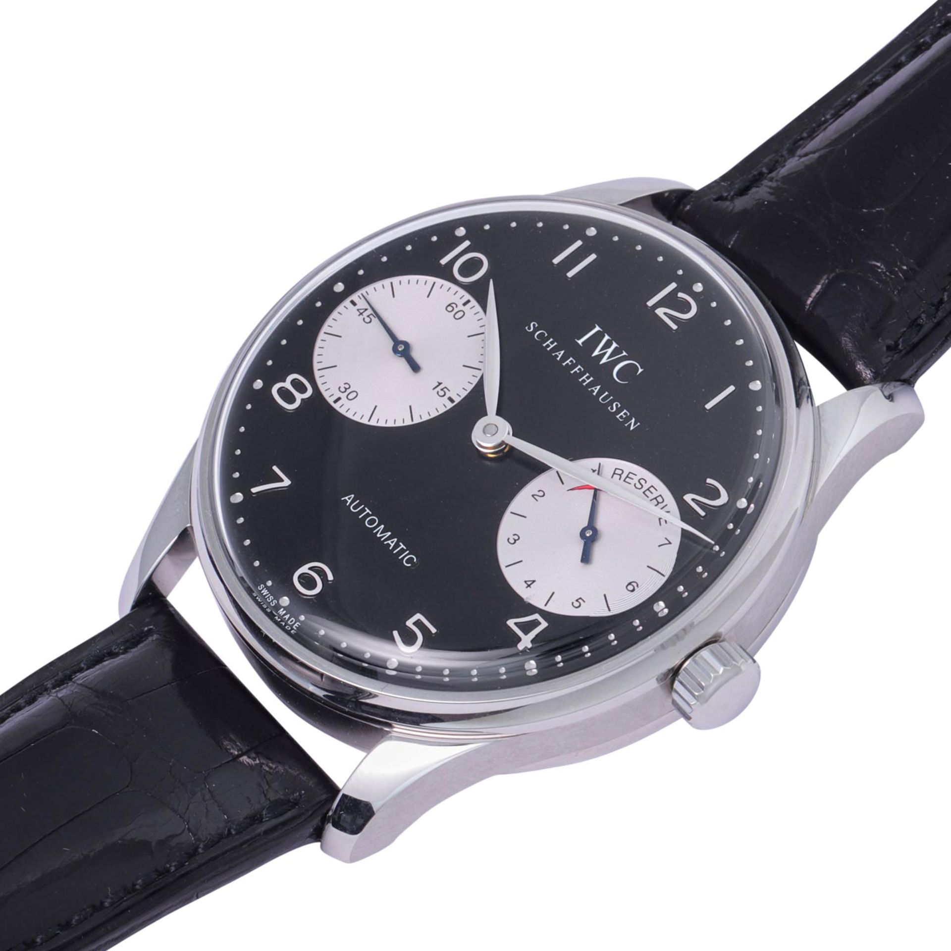 IWC Portugieser Automatik 2000 Herrenarmbanduhr, Ref. 5000-001. NOS aus 2001. - Bild 7 aus 8