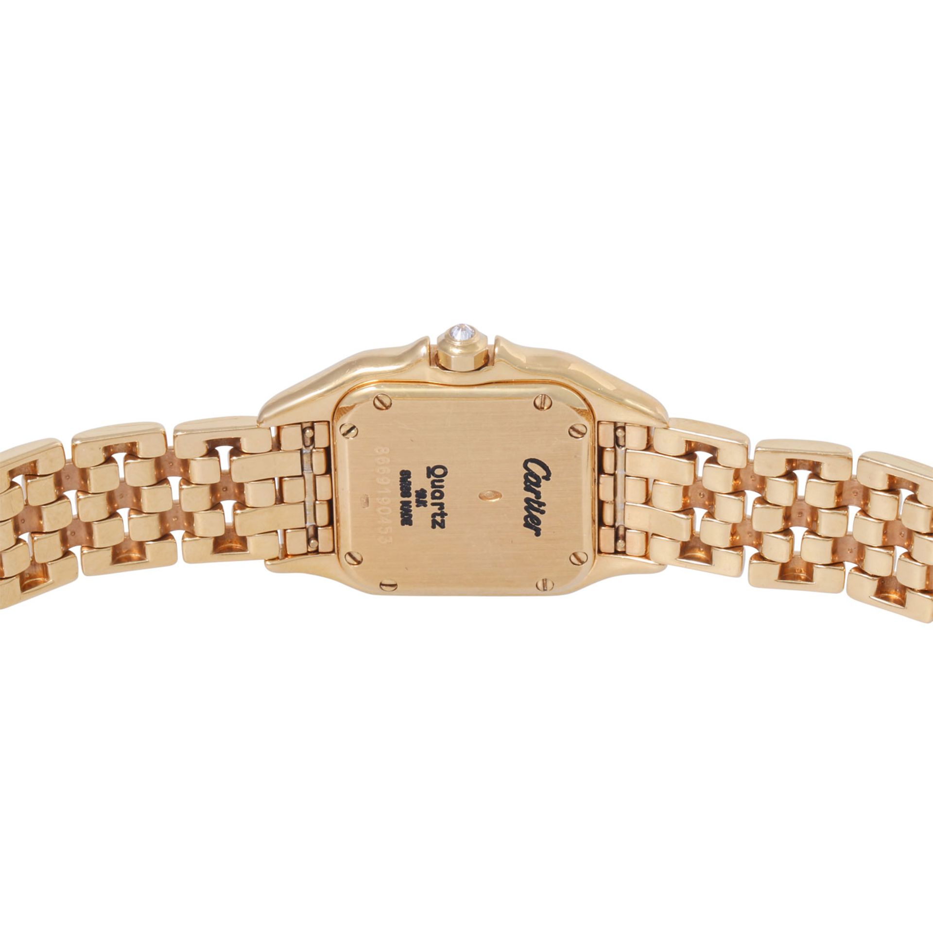 CARTIER Panthere Damen Schmuckuhr, komplett ausgefasst mit 300 Diamanten, Ref. 866919. - Image 2 of 7