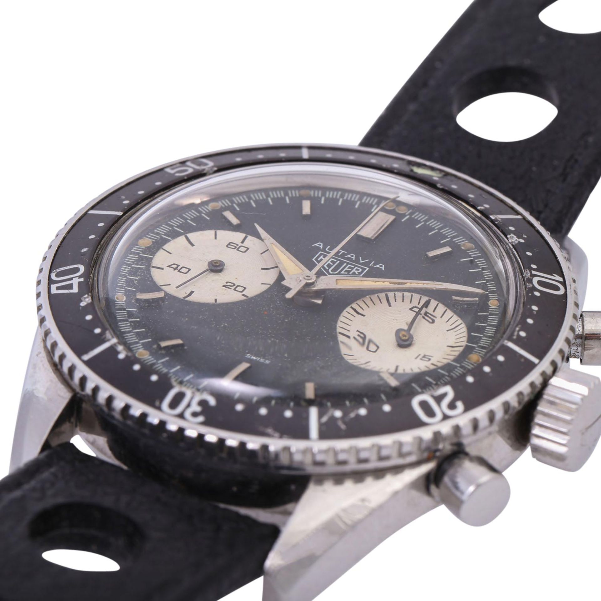 HEUER Vintage Autavia "Andretti" sehr seltene 2. Serie, Ref. 3646. Ca. 1965. - Image 8 of 8