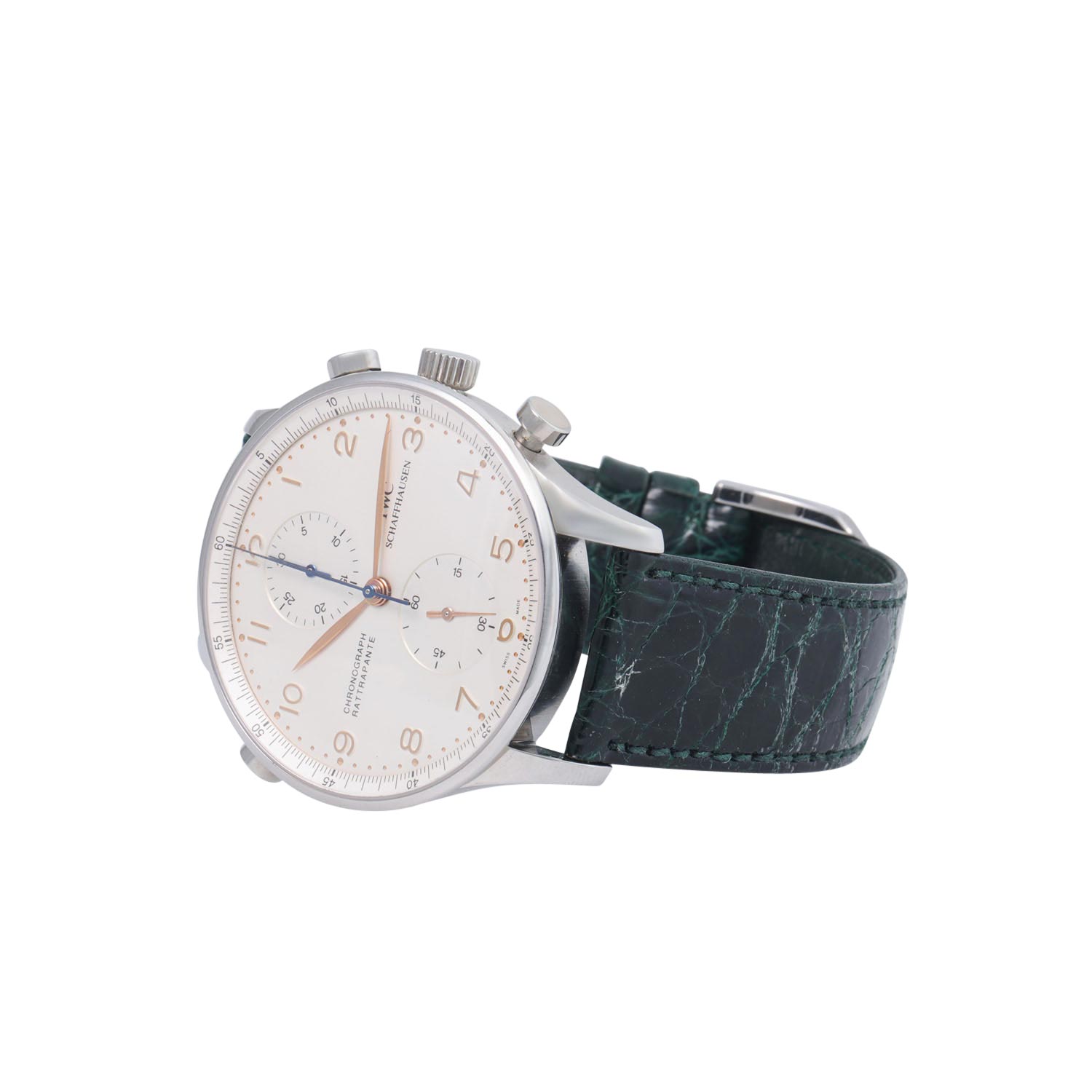 IWC Portugieser Chrono-Rattrapante Herrenarmbanduhr, Ref. 371201. NOS aus 1996. - Image 6 of 8