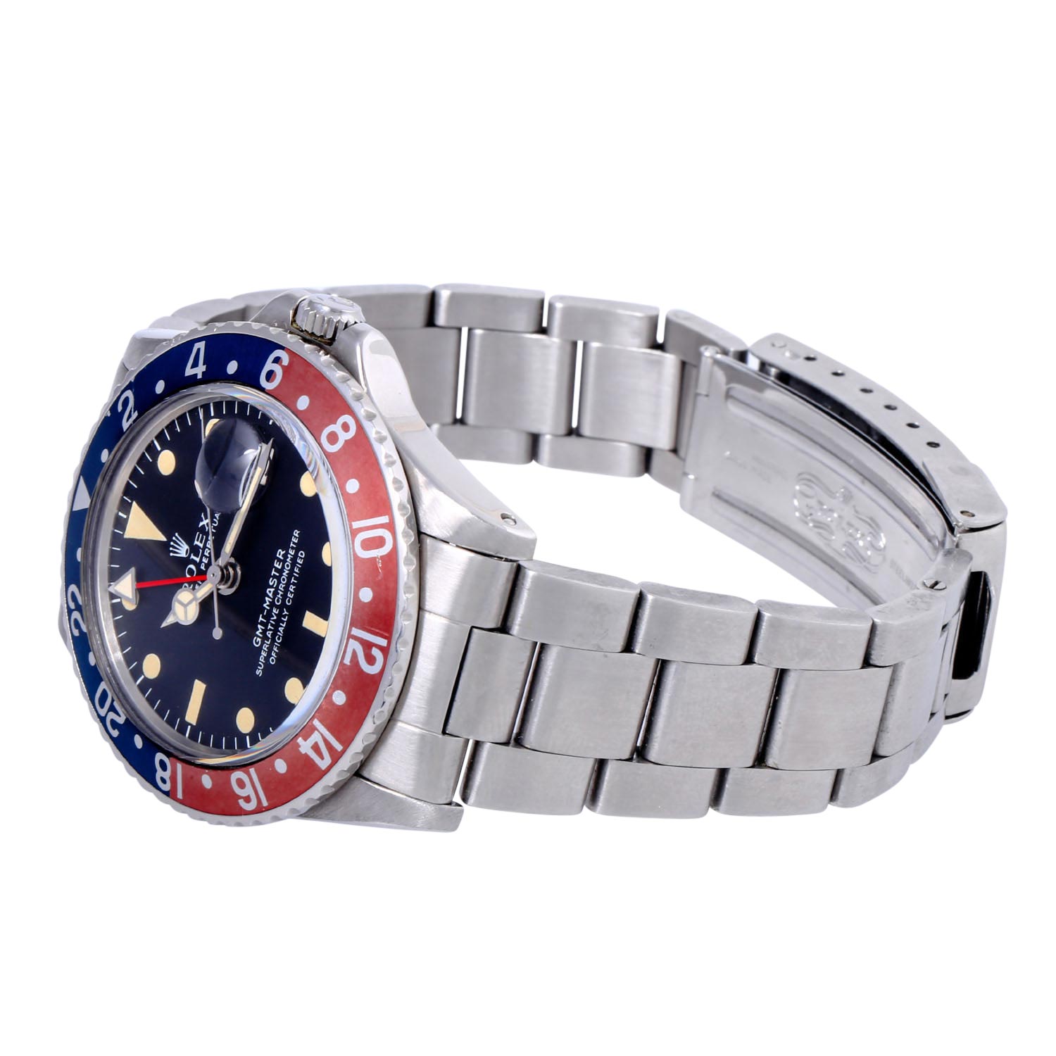 ROLEX Vintage GMT-Master Pepsi "Long E", Ref. 1675. Herren Armbanduhr aus ca. 1970. - Image 7 of 8