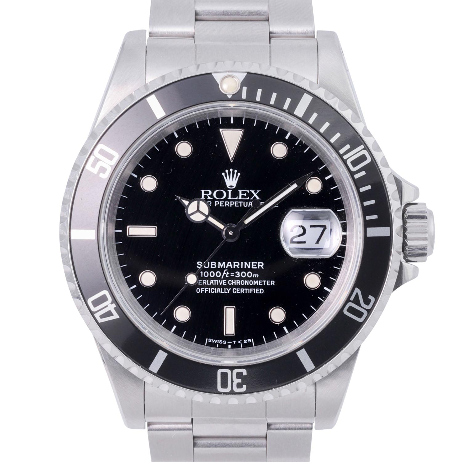 ROLEX Vintage Submariner Date, Ref. 16610. Herren Armbanduhr aus ca. 1991.