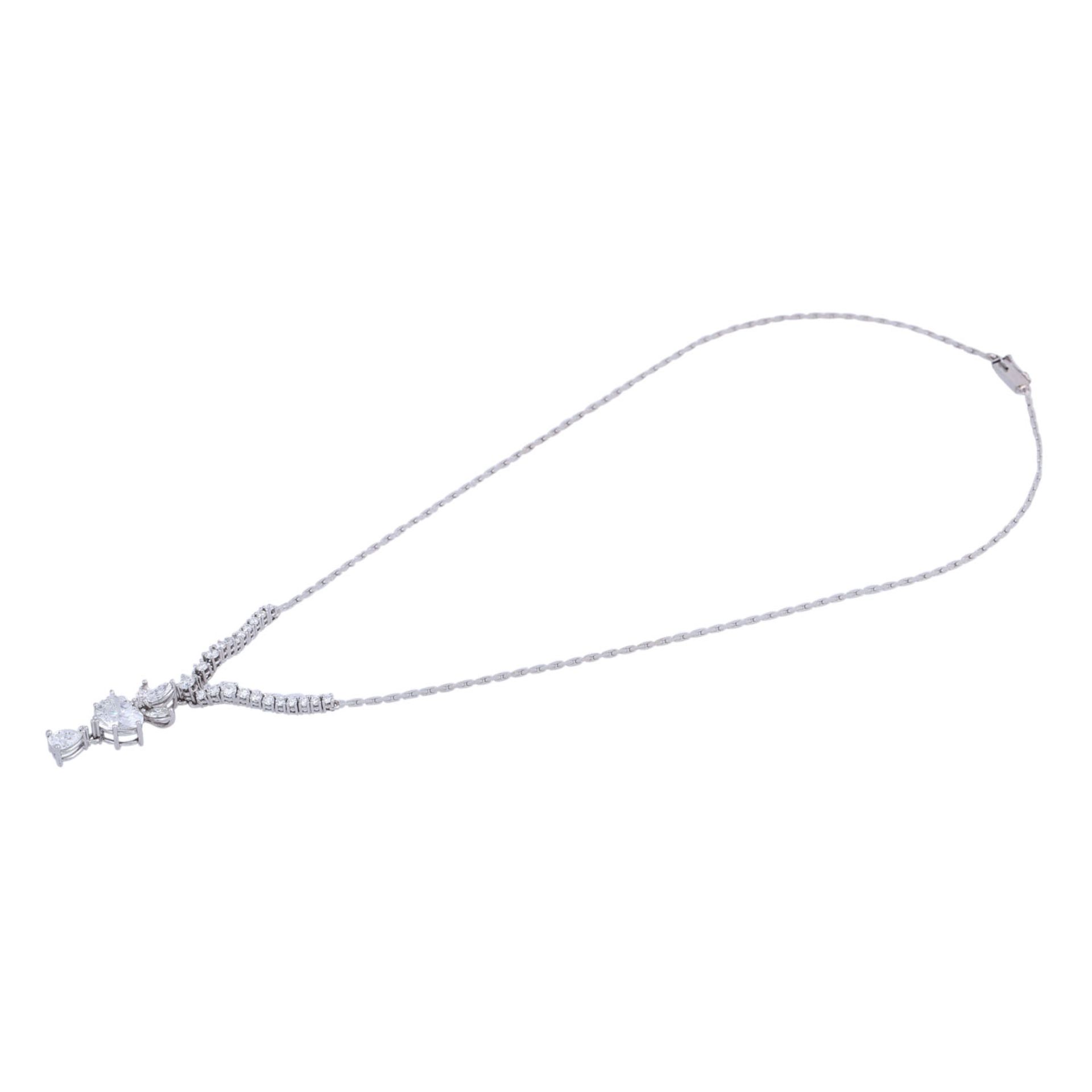 Collier mit Diamanten zus. ca. 3,9 ct, - Image 3 of 6