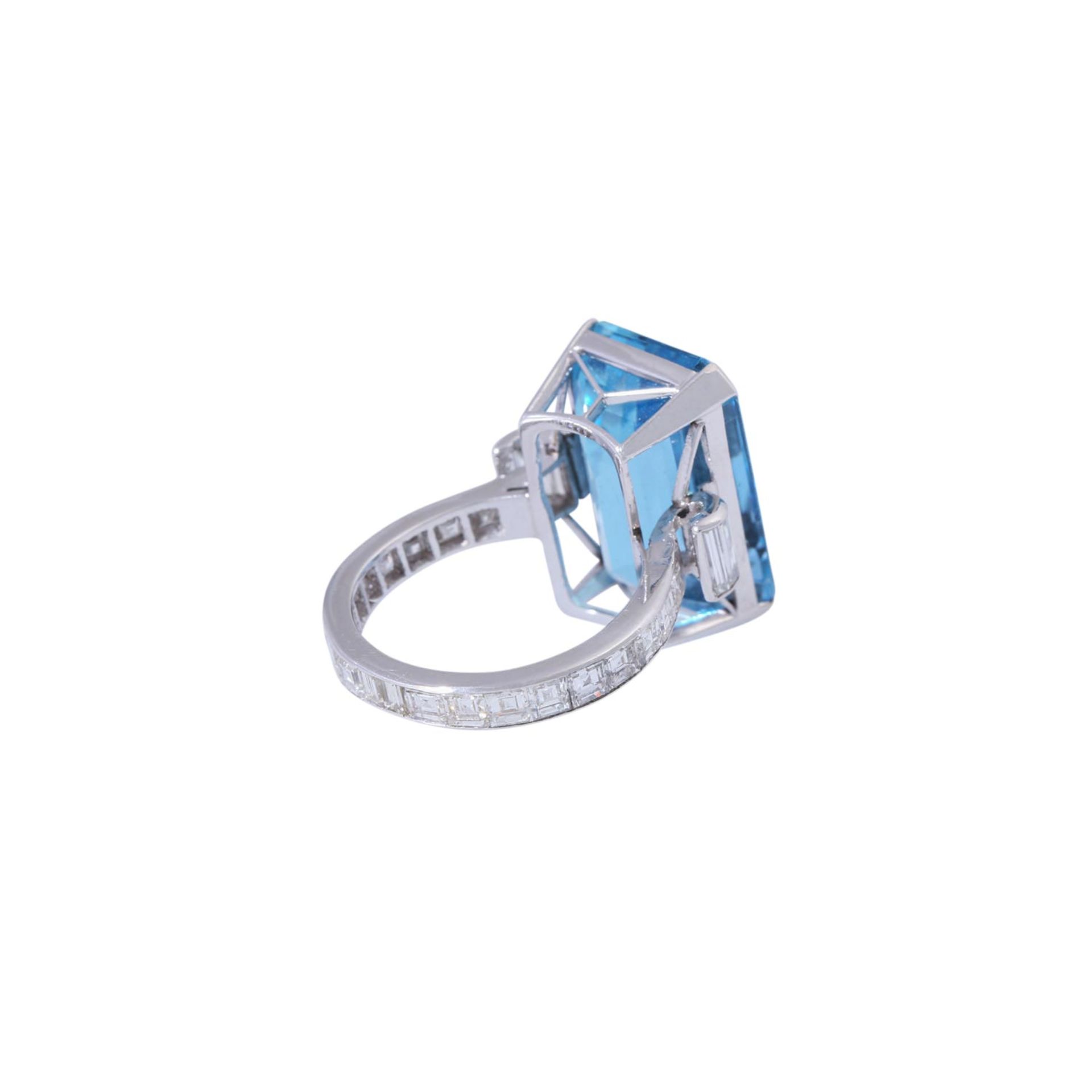 Ring mit hochfeinem Aquamarin ca. 15 ct - Image 3 of 6
