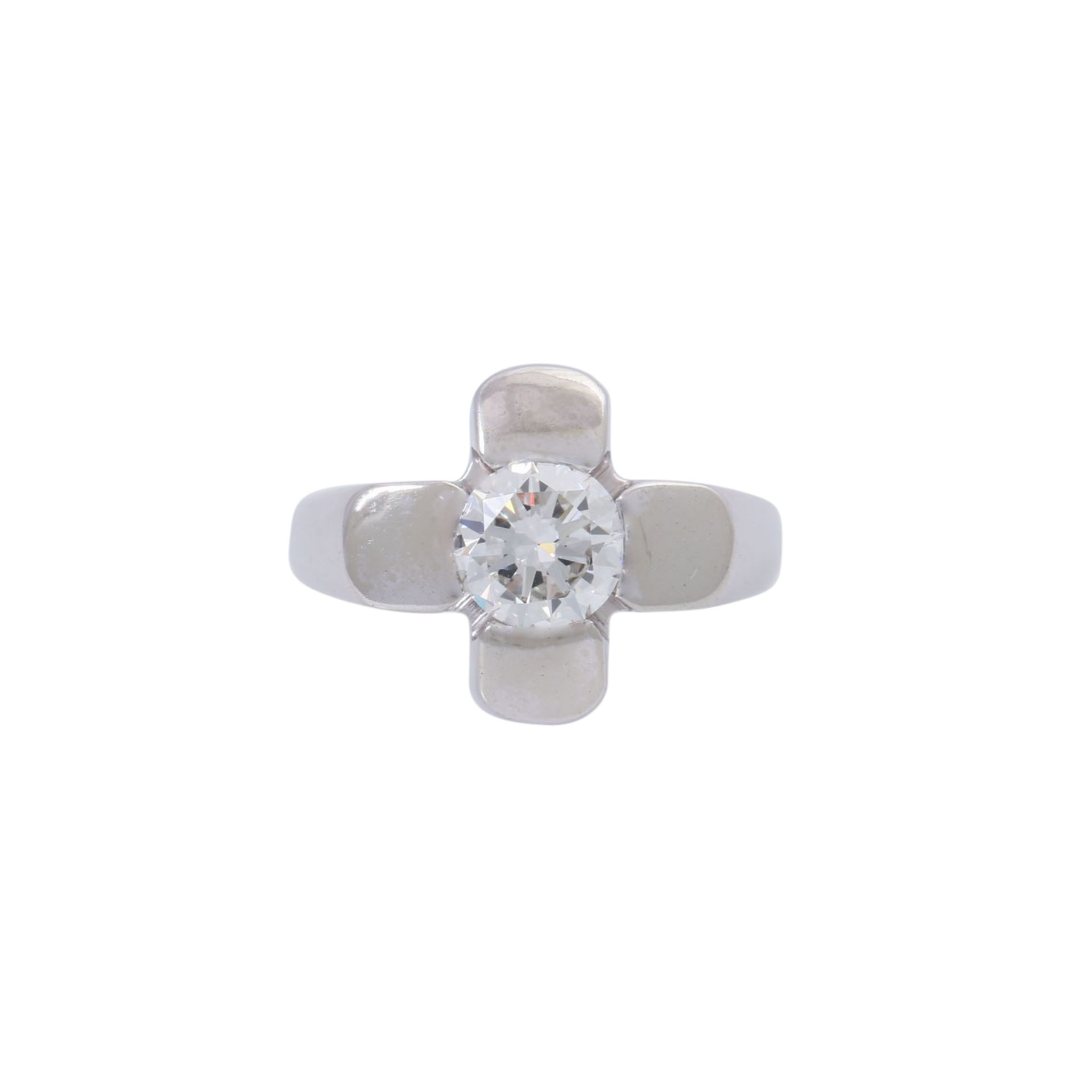 Ring mit Brillant 1,42 ct, - Bild 2 aus 6