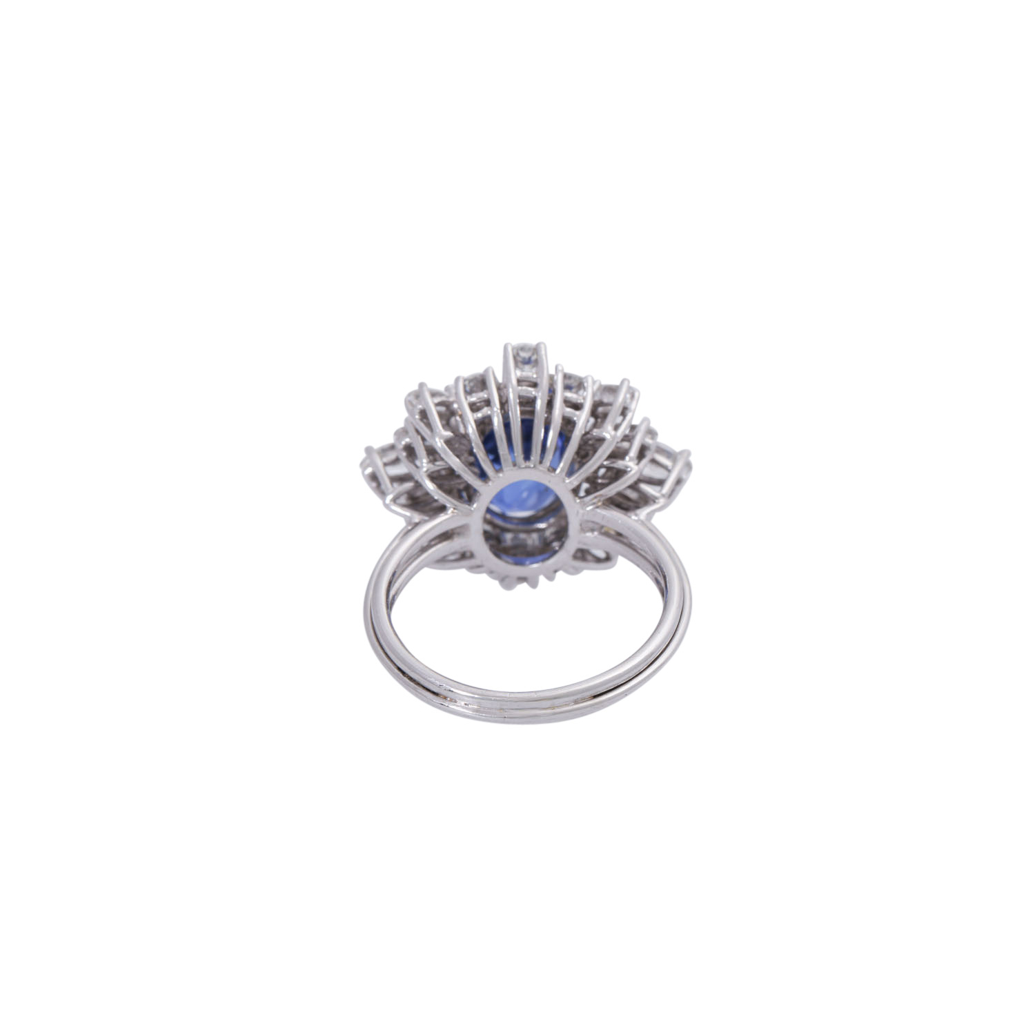Ring mit feinem Saphir und Diamanten zus. ca. 1,2 ct - Image 4 of 5