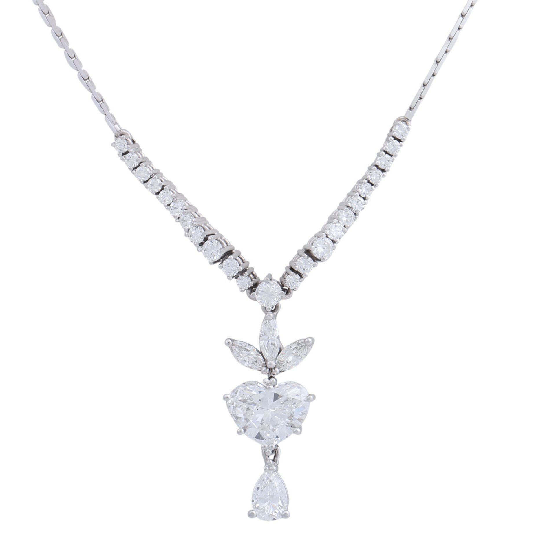 Collier mit Diamanten zus. ca. 3,9 ct, - Image 2 of 6