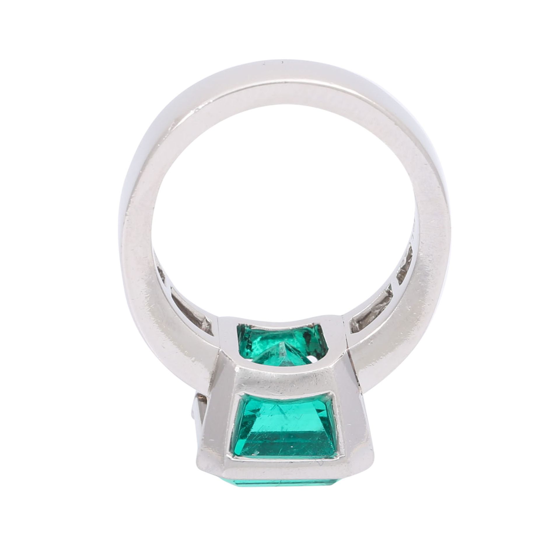 JACOBI Ring mit hochfeinem Smaragd ca. 7,8 ct, - Bild 7 aus 8