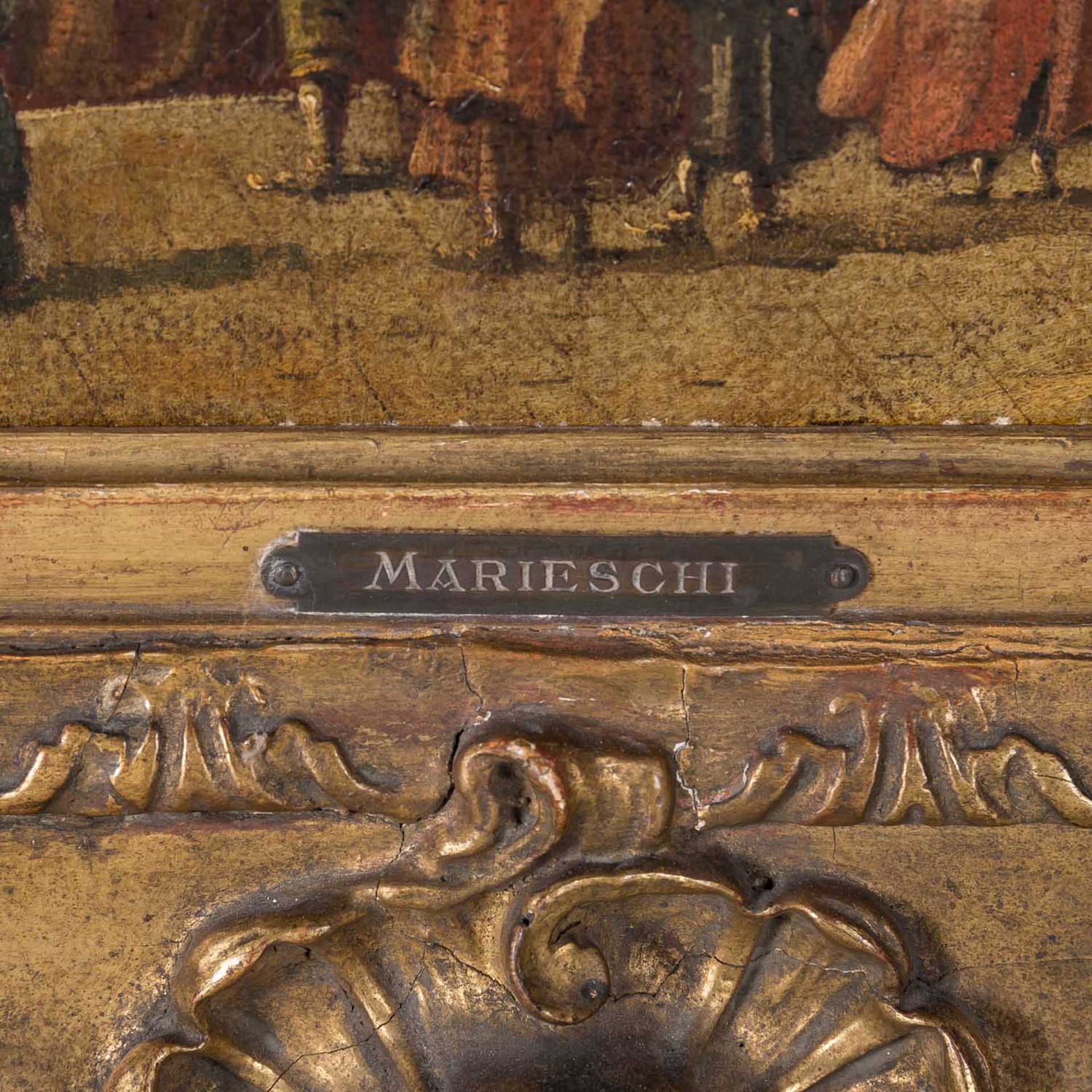 MARIESCHI, MICHELE GIOVANNI (NACHFOLGER) "Venezianische Vedute mit Blick in einen belebten Kanal " - Image 2 of 6