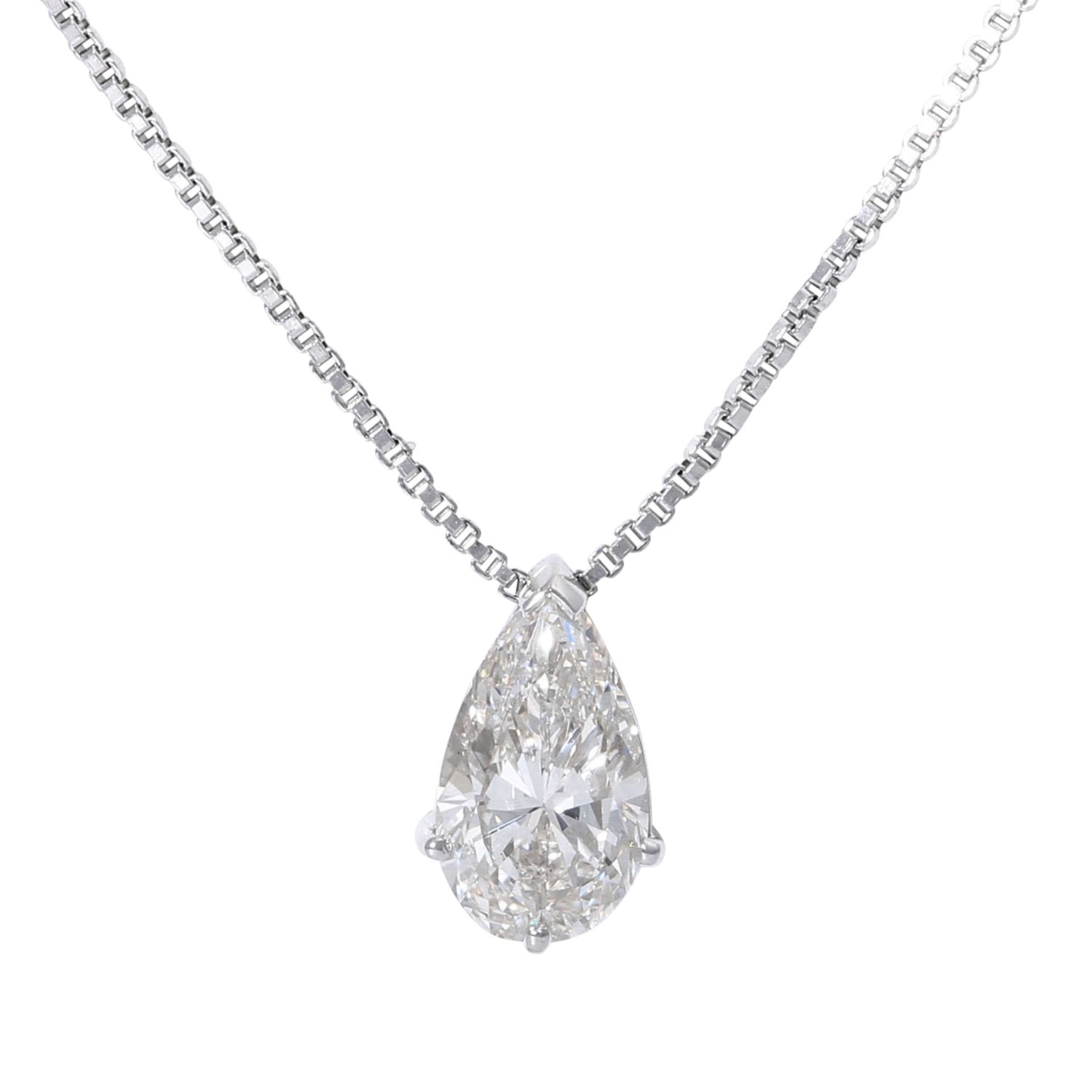 Kette und Anhänger mit Diamanttropfen 1,98 ct, - Image 2 of 6