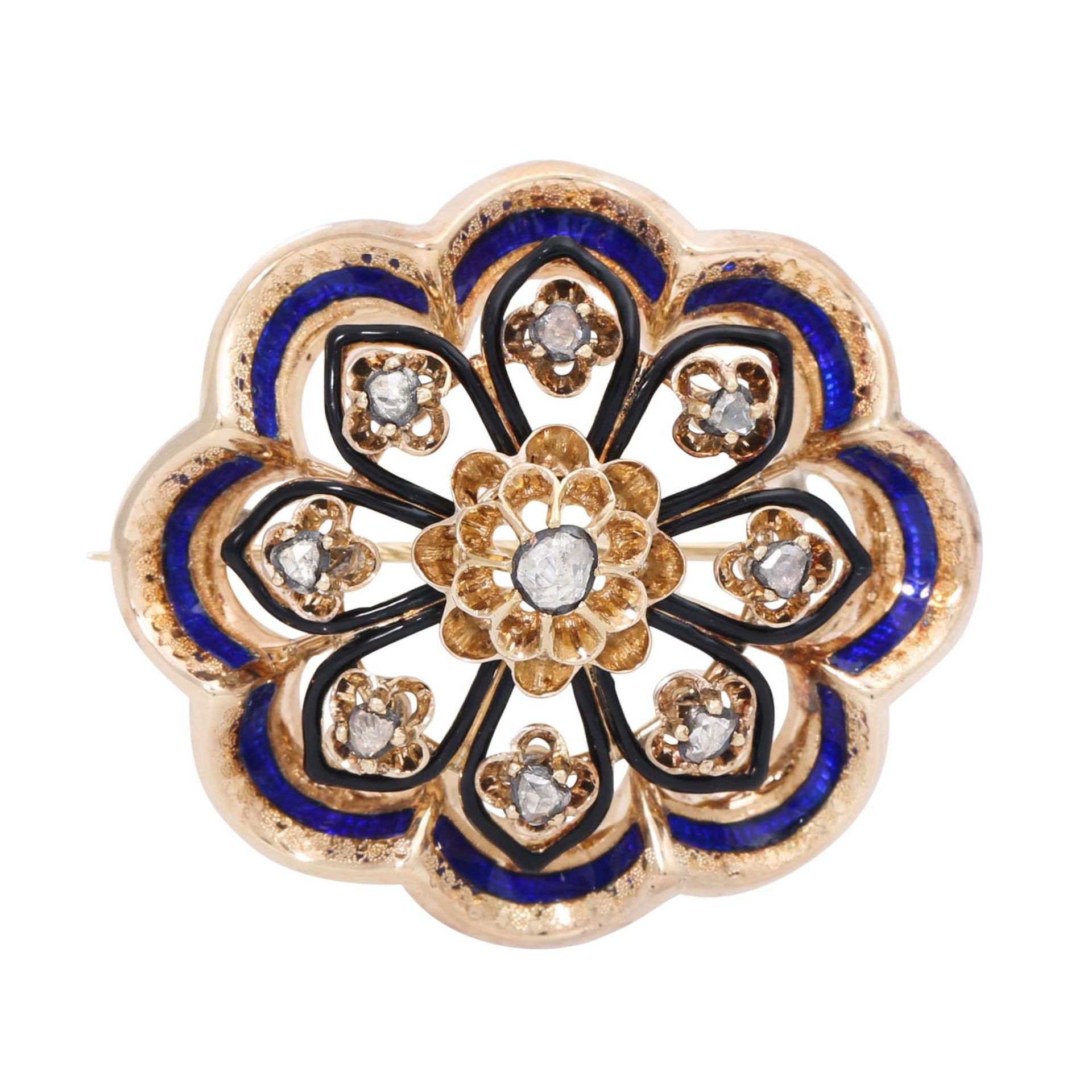 Antike Demi Parure mit 28 Antwerpener Diamantrosen - Bild 7 aus 15