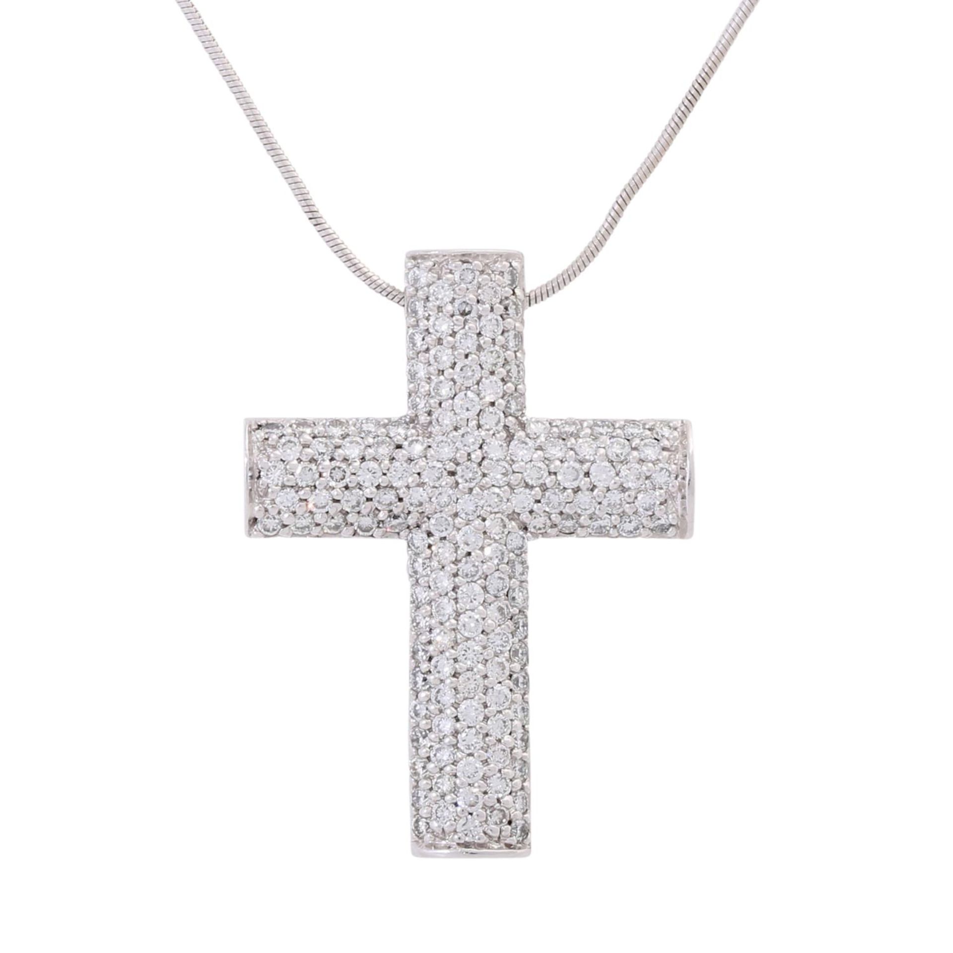 CHRIST Kette und Anhänger "Kreuz" mit Brillanten - Bild 2 aus 5