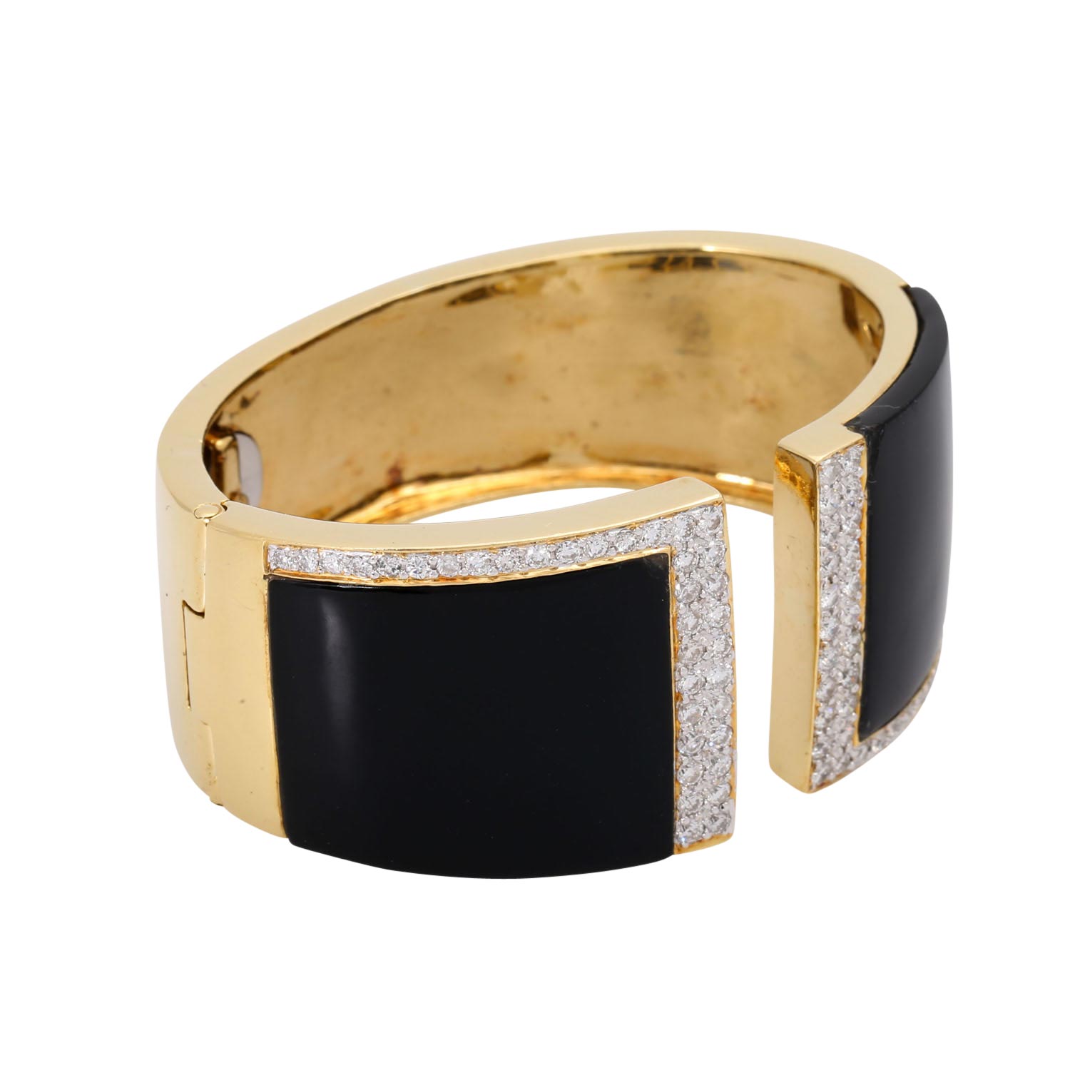 Armreif mit Onyx und Brillanten von zus. ca. 1,5 ct, - Image 3 of 5