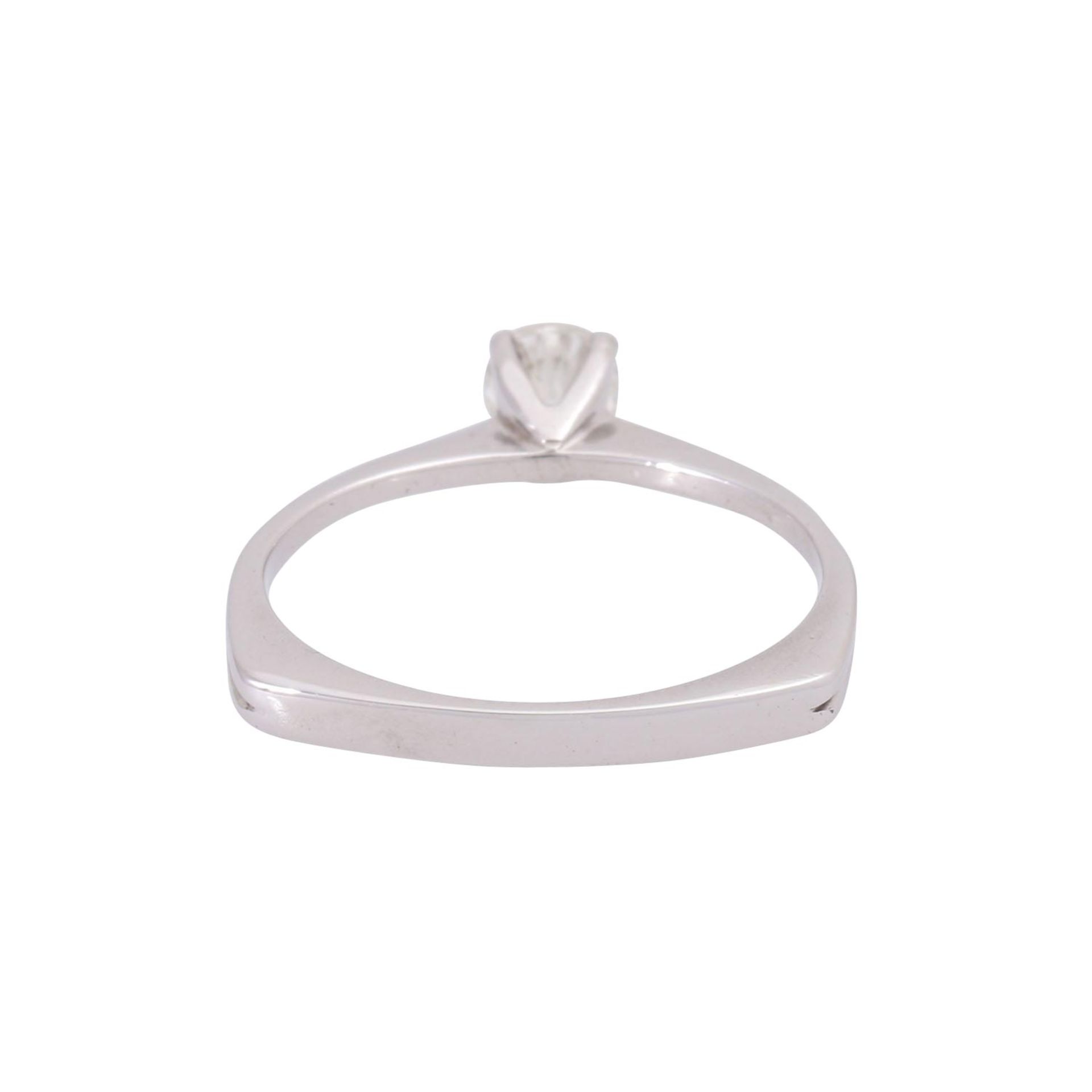 Solitärring mit Brillant von ca. 0,45 ct, - Image 3 of 4