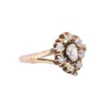 Ring mit Altschliffdiamanten zus. ca. 0,50 ct,