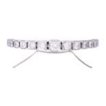 Armband mit 15 Brillanten von zus. ca. 4,5 ct,