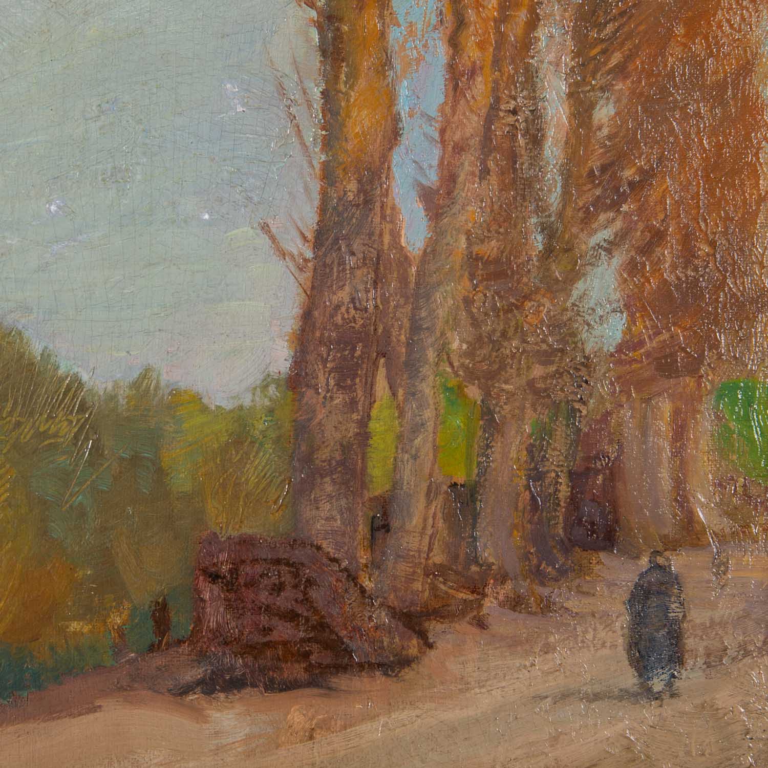 SCHÖNLEBER, GUSTAV (1851-1917) "Sersheim, die Pappelallee" 1903 - Image 5 of 7