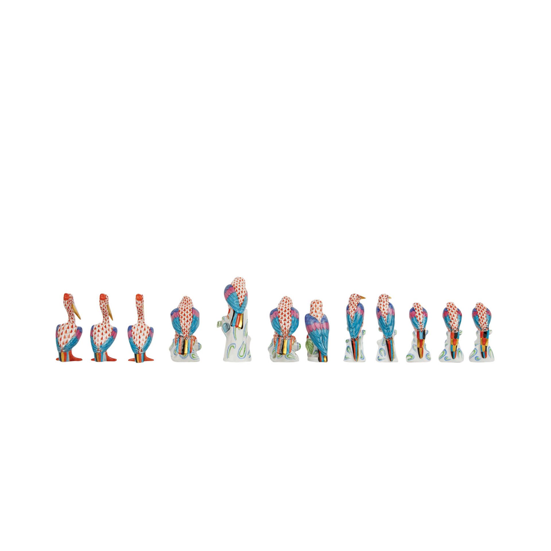 HEREND "Folge von 12 Figuren" 20.Jh. - Bild 2 aus 5