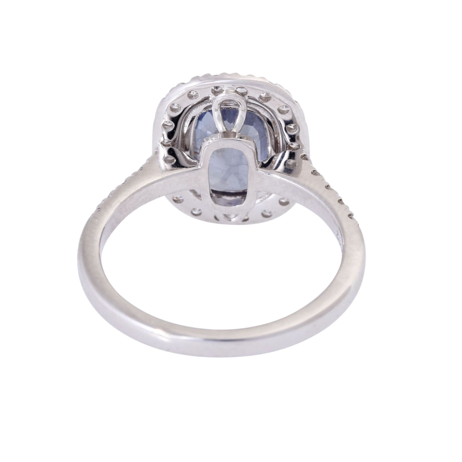 Ring mit farb-wechselndem Saphir und Diamanten zus. ca.0,49 ct, - Image 4 of 6