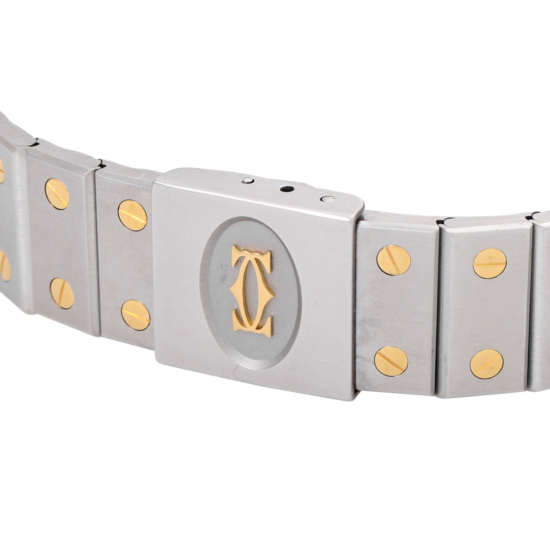 CARTIER Santos Galbee Ref. 2961 Herrenarmbanduhr aus 1980. - Bild 7 aus 8