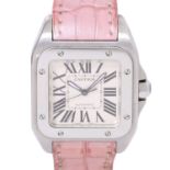 CARTIER Santos 100 Ref. 2878 Damenarmbanduhr von 2008.