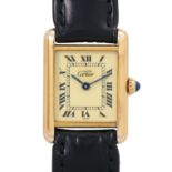 CARTIER Tank Vermeil Ref. 5057001 Damen Armbanduhr.