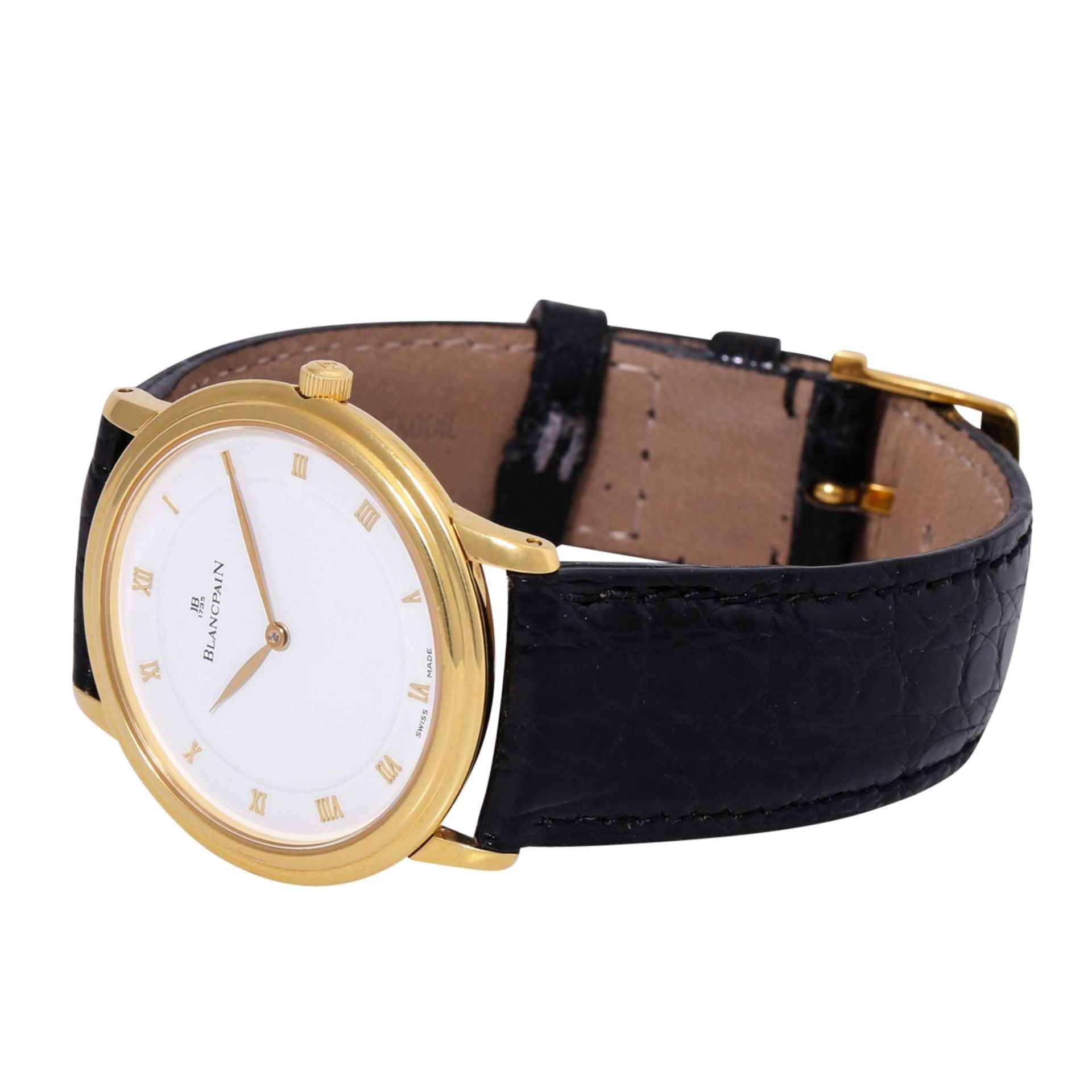 BLANCPAIN Villeret Ref. 0021-1418 ultraflache Herren Armbanduhr.  - Bild 6 aus 7