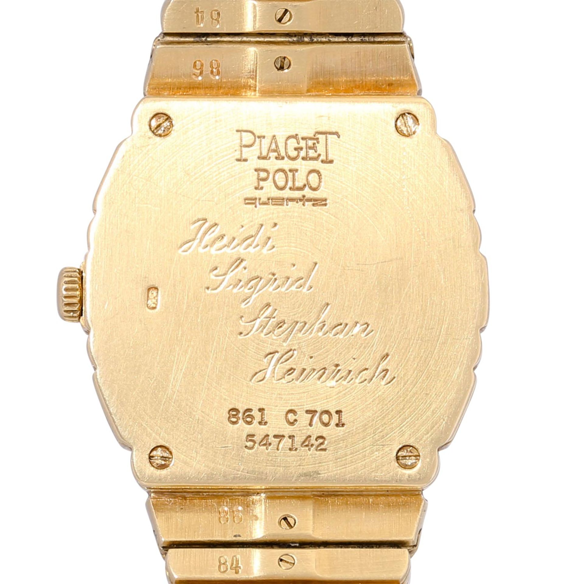 PIAGET Polo 18K Gelbgold Damen Armbanduhr Ref. 861. - Image 2 of 7