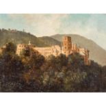 MALER DES XIX-JAHRHUNDERTS "Heidelberger Schloss"