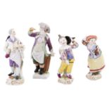 MEISSEN/KPM 4 Figuren, 20. Jh.: