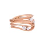 DUNE CAMMILLI Ring "Dune" mit 4 Brillanten zus. ca. 0,27 ct,