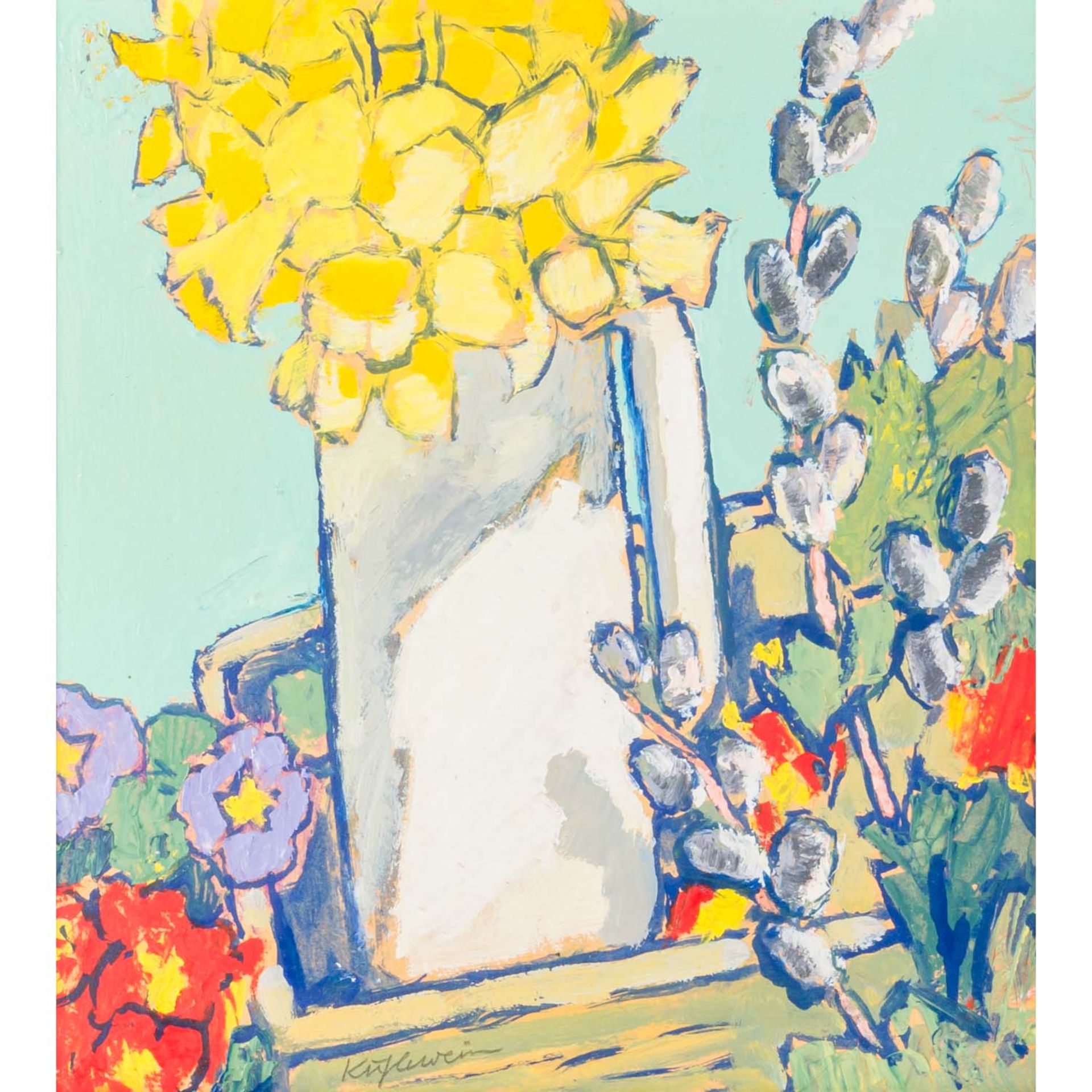 KÜHLEWEIN, BERNHARD (geb. 1938), "Frühlingsblumen", 
