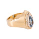 Ring mit Aquamarin und Brillanten