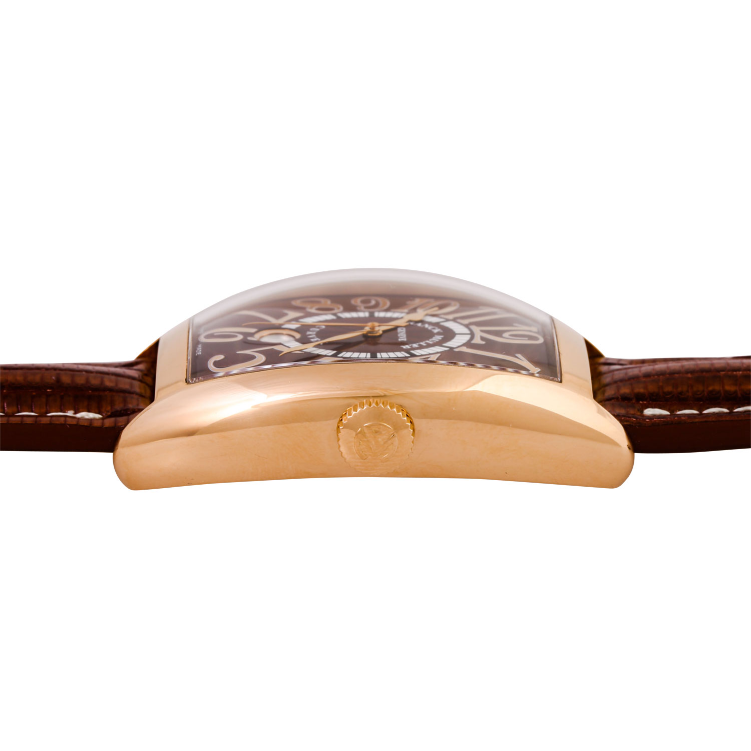 FRANCK MULLER Geneve Cintrée Curvex "Braun", Ref. 8880 SC DT. Armbanduhr. - Image 3 of 10