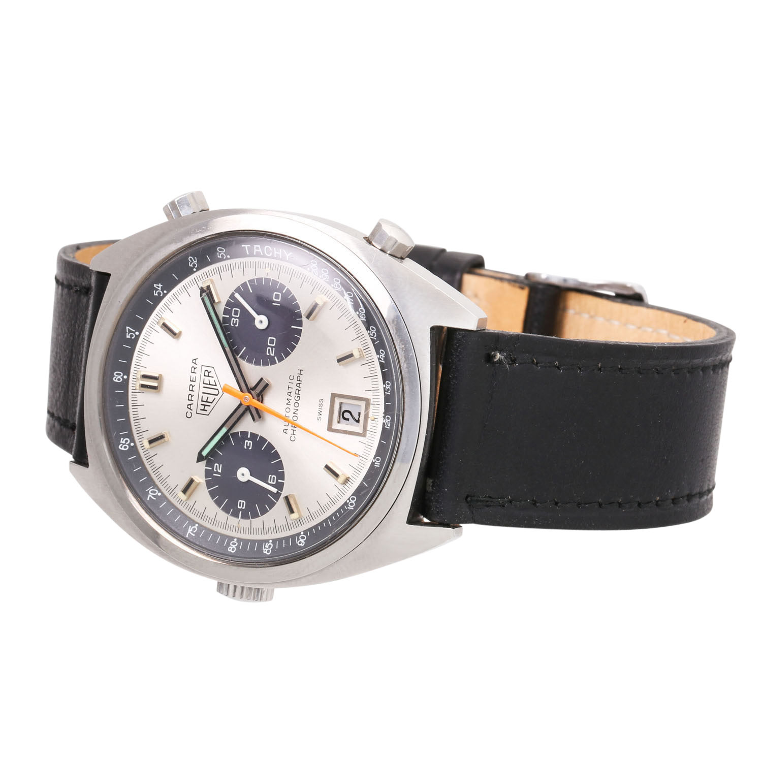 HEUER Vintage Carrera Chronograph Ref. 1153 Herren Armbanduhr. - Image 6 of 7