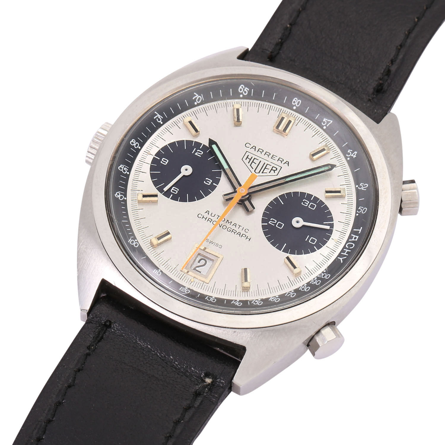 HEUER Vintage Carrera Chronograph Ref. 1153 Herren Armbanduhr. - Image 5 of 7