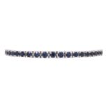 Armband mit Saphiren zus. ca. 8 ct,