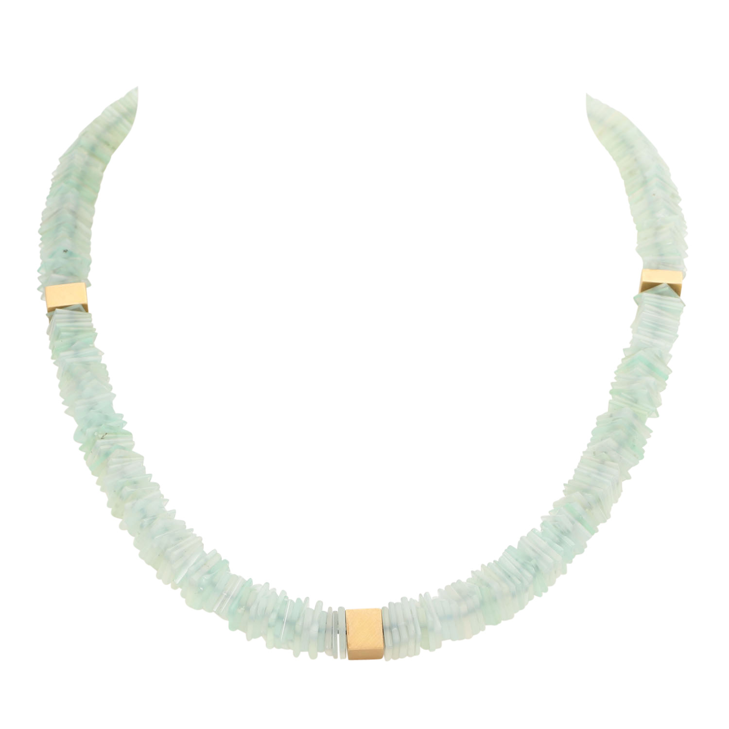 Aquamarincollier,