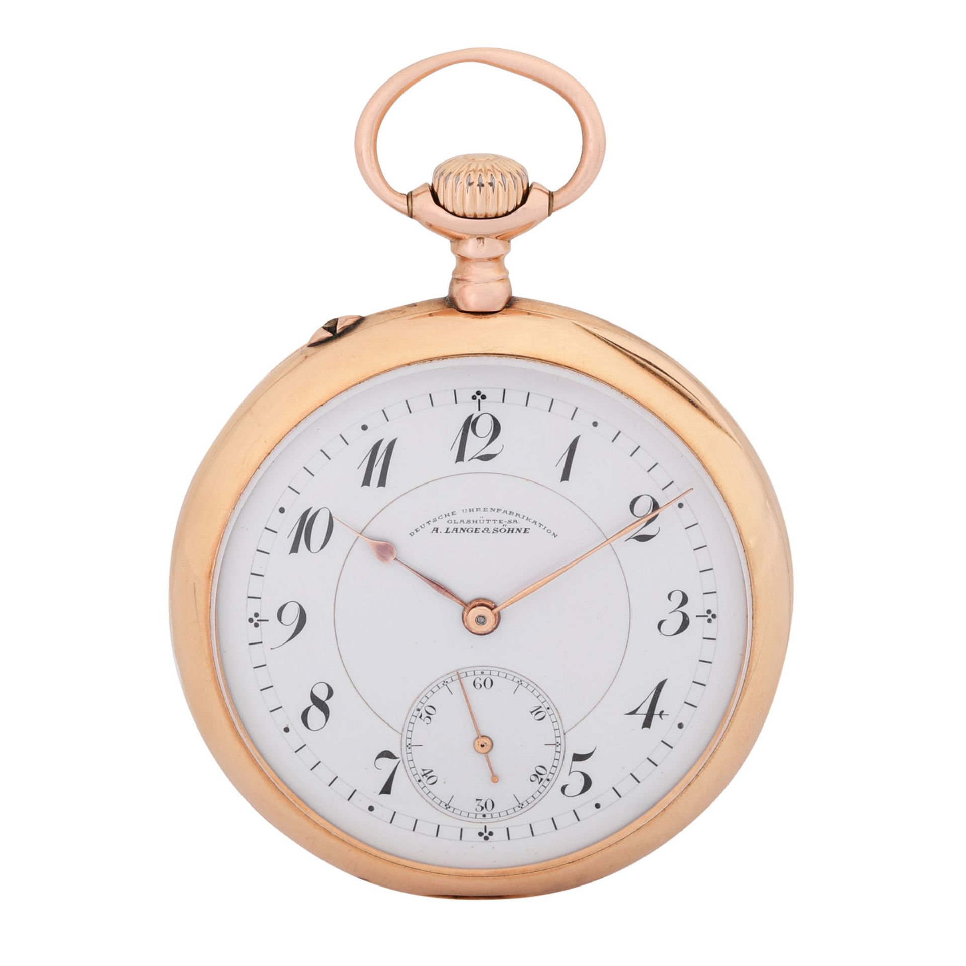 A. LANGE & SÖHNE DUF offene Taschenuhr ca. 1910-1915. 