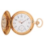 A. LANGE & SÖHNE antike Savonette Taschenuhr mit umfangreichem Zubehör.